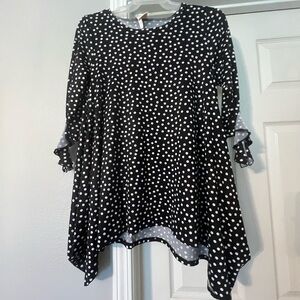 Zadie B’s Black and White Polka Dot Tunic